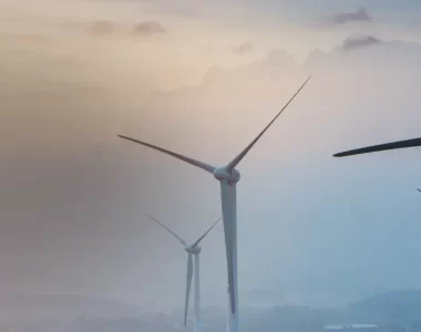 Imagem de moinhos de vento eólicos